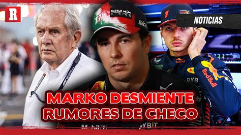 Asesor De Red Bull Asegura Que El Asiento De Checo No Est En Peligro