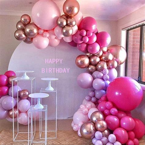 Buy ONANA Hot Pink Balloon Garland Arch Kit, 150Pcs Pink Rose Gold ...