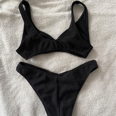 LA Hearts Pacsun Bikini Black Size S Worn Once Depop
