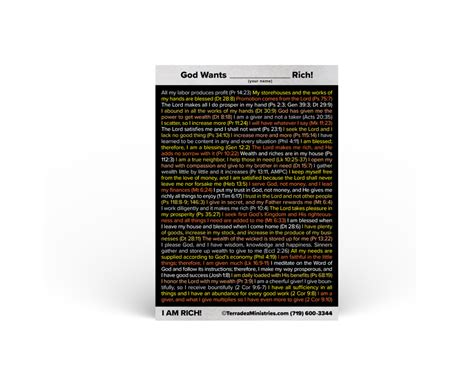 financial confession card