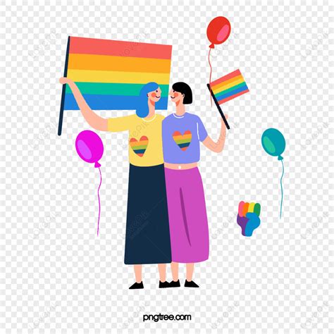Mano Dibuja La Ilustración Gay De Banner De Arco Iris De Dibujos Animados PNG Imágenes Gratis
