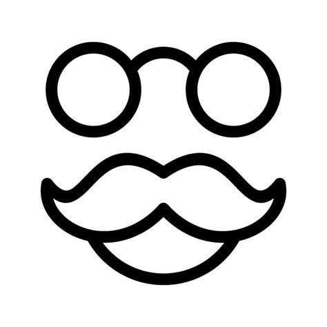 moustache icon vector symbol design illustration  vector art