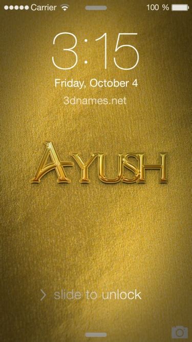 Ayush Name Wallpaper