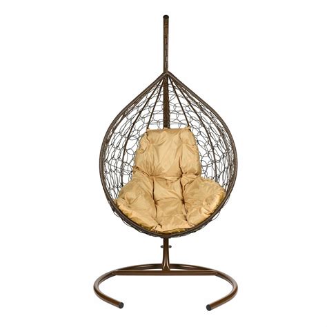 Подвесное кресло "Капля",шоколадное