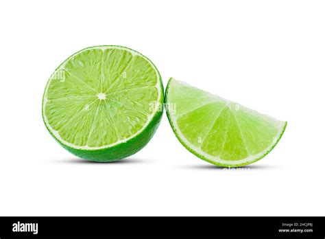 Lime Green White Background Isolated Clipping Path Stock Photo Alamy