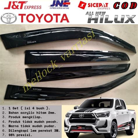 Jual Talang Air Pintu Mobil Hilux Double Cabin