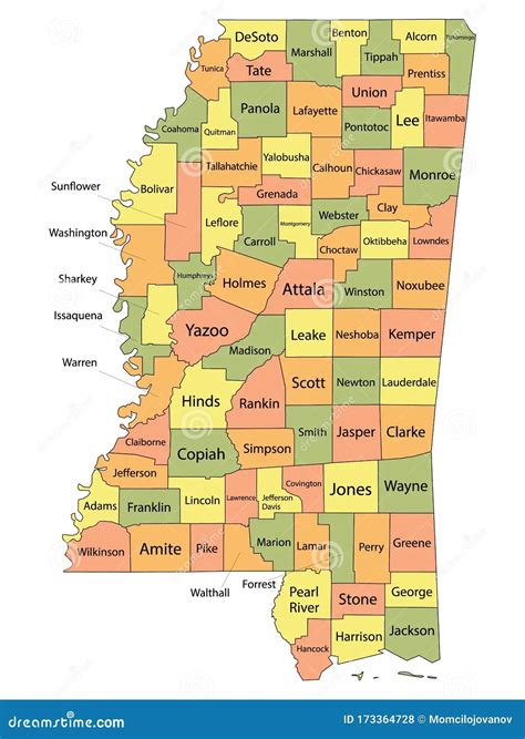 Printable Mississippi County Map - Printable Calendars AT A GLANCE