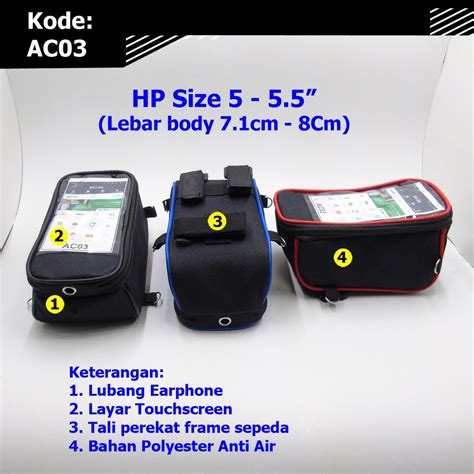 Jual Tas Holder Hp Sepeda Motor Ac Gojek Grab Uber Handphone