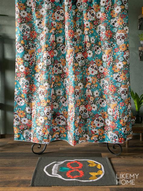 Штора для ванной тканевая 180х200 см Los Muertos цвет Мультиколор ...