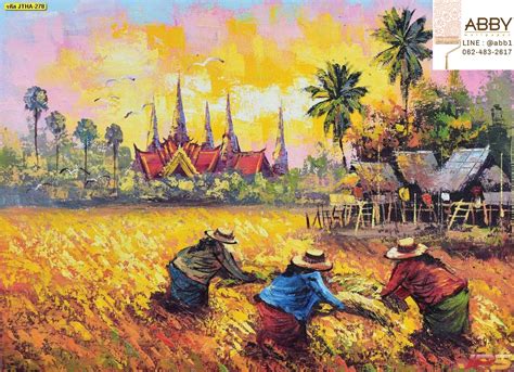 วอลเปเปอร์วิถีชีวิตชาวบ้าน วิถีชีวิตศิลปะไทย ภาพตกแต่งห้อง