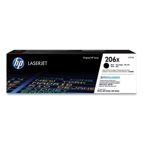 HP 206X, (W2110X) High-Yield Black Original LaserJet Toner Cartridge ...