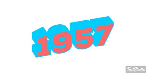 1957 Number Animated GIF Logo Designs