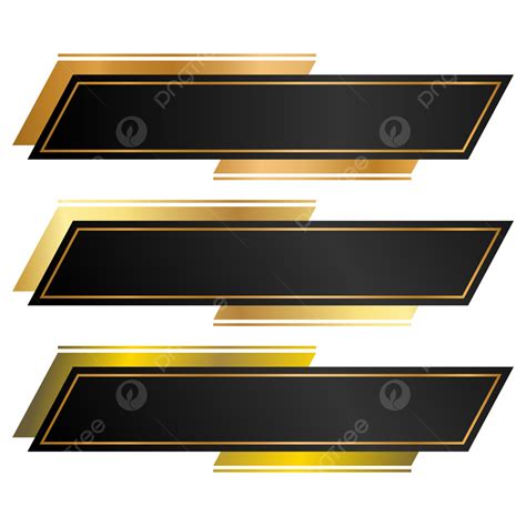 Black And Gold Banner
