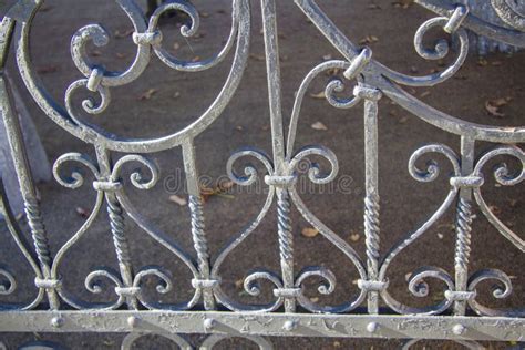 Luxury Wrought Iron Fence Detail Stock Image Image Of Chipping