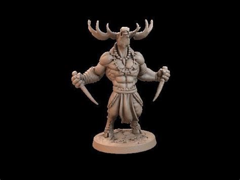 Moose Minotaur Miniature Etsy In 2022 Pathfinder Rpg Trapper