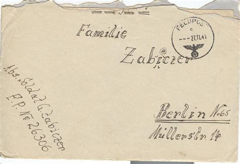 The Heat Of Battle German Soldiers Mail In World War Ii National