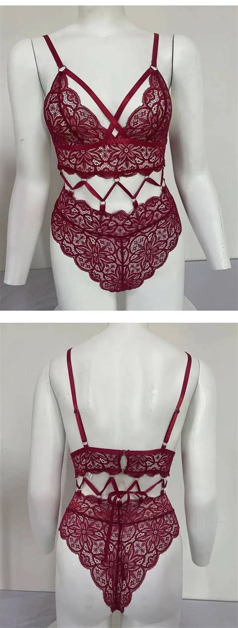 Soutien gorge Et Culotte Sexy De Haute Qualité Ensemble De Lingerie Ajourée En Dentelle Lingerie