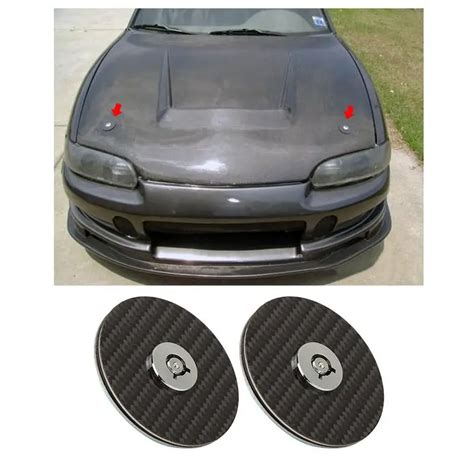 Купить 2.5 «jdm гонки настоящее углеродного волокна наложение круглый ...