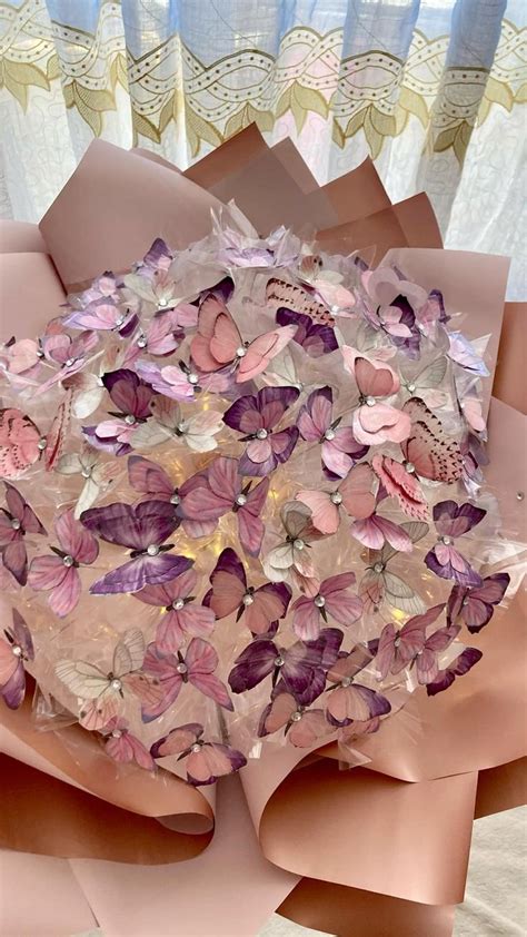 Букет из бабочек | Поделки ко дню рождения, Самодельные конверты, Цветы ...