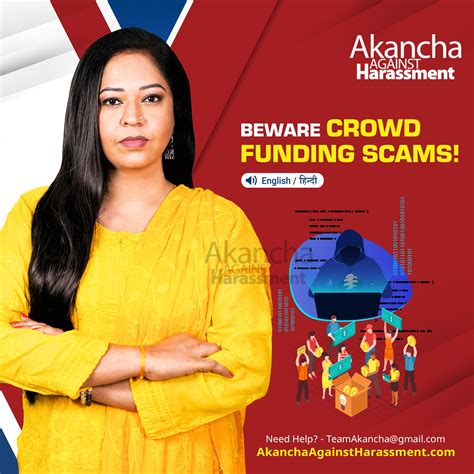 Crowd Funding Scams! #AAH - Akancha Against Harassment