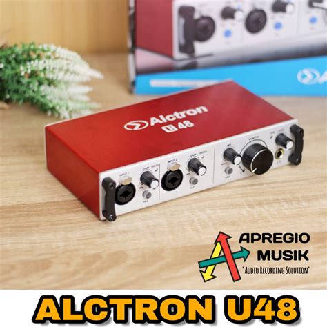 Jual Alctron U48 U 48 24bit 192khz Soundcard Recording dua track ...