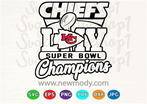 Super Bowl SVG - Chiefs Super Bowl 54 LIV Champions SVG By AmittaArt ...