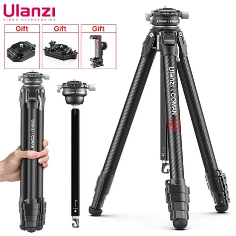 Ulanzi Coman Zero Y Professional Carbon Travel Tripod with Extend 1/4 ...