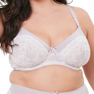 Oola Lingerie Lace Underwired Bra Size Dd Medium Coverage Tonal Ivory Nude Bra