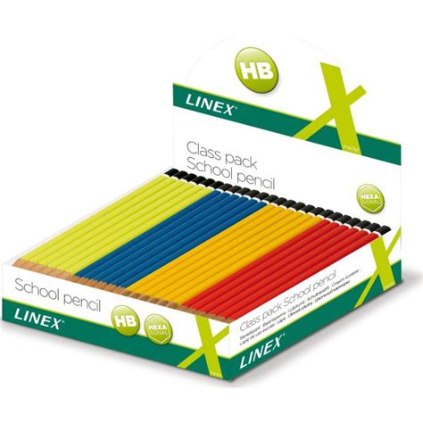 Linex Skoleblyant HB Ass Farver Lomax