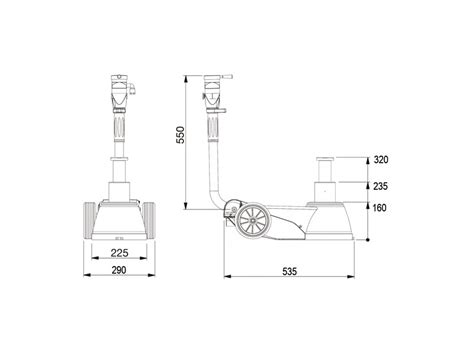 Подкатной пневмогидравлический домкрат 25 тонн AC HYDRAULIC B25-2
