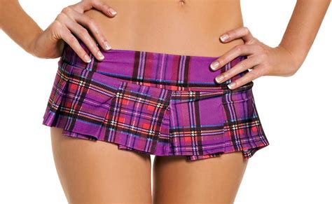 Adult Women Pleated Plaid Naughty School Girl Mini Skirt Ebay