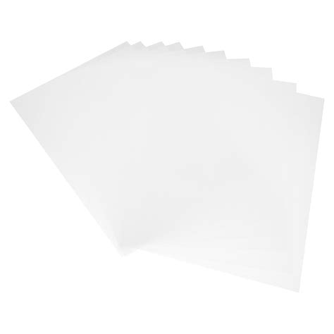Bestonzon 20 Sheets Diy Crafting Plastic Sheet Thin Sheet A4 Size Clear