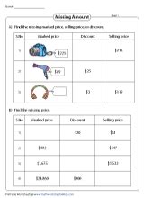 Financial Literacy Worksheets