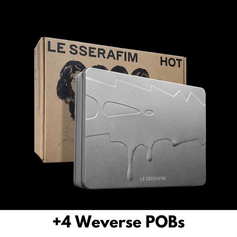 Le Sserafim Hot Tin Case Weverse Pobs