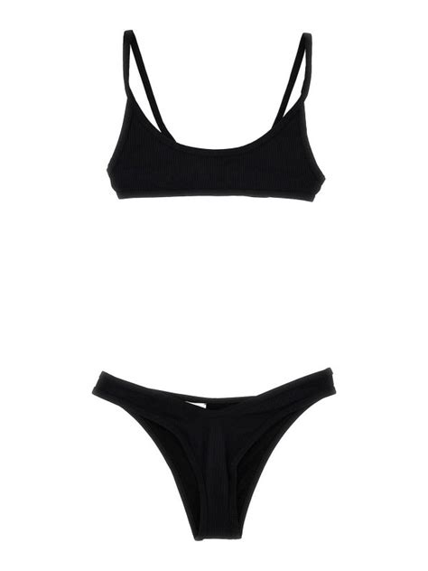The Attico Ribbed Bikini Black Women WBB PA