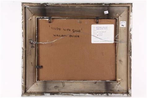 Lot WILLIAM IRVINE Contemporary Maine Nude With Gulls Oil On