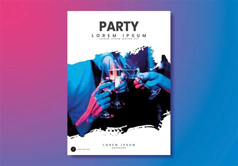 White Party Poster Template Vector Premium Vector Rawpixel