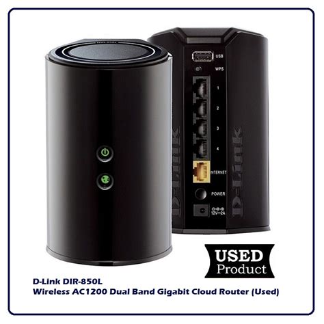 D-Link DIR-850L Wireless AC1200 Dual Band Gigabit Cloud Router (Used ...