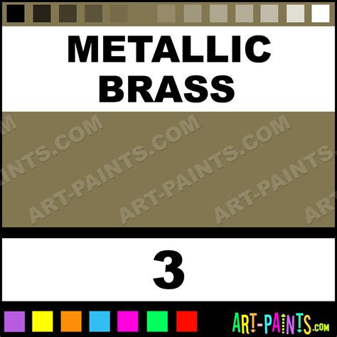 Metallic Brass Metallic Kit Metal and Metallic Paints - 3 - Metallic