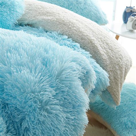 Fluffy Soft Shaggy Fleece Bedding Set 8 Colors Bedding Sets Collection