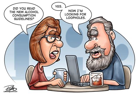 Cartoon Alcohol Consumption Powell River Peak