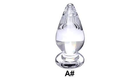 Up To Off On Crystal Glass Dildo Anal Butt Groupon Goods