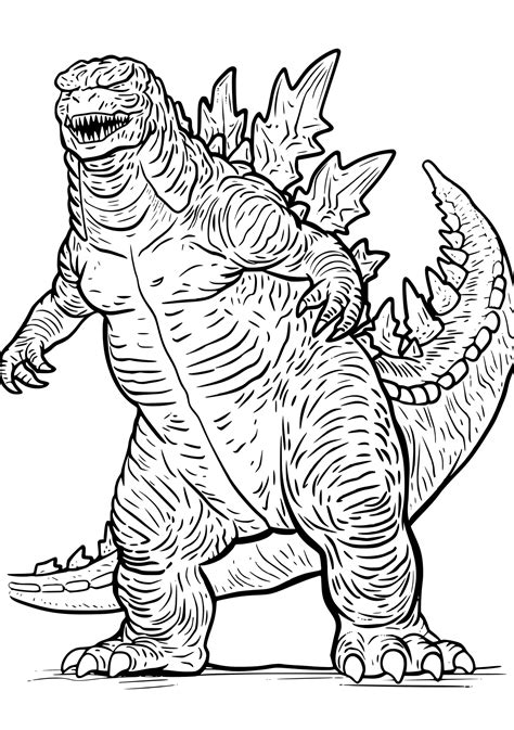 Godzilla Free Printable Coloring Pages Download Free Coloring Pages