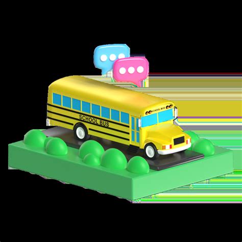 Download School Bus In Png Glb  Mp4 Pixcap