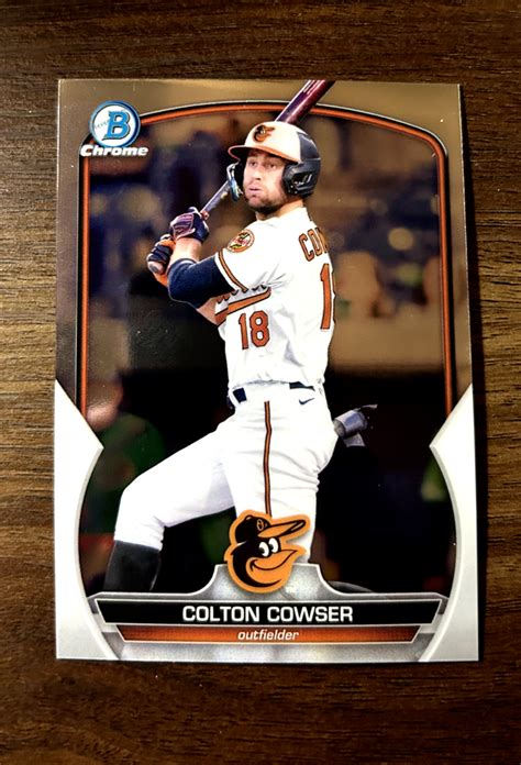 Colton Cowser 2023 Bowman Chrome Prospects BCP 144 Baltimore Orioles EBay