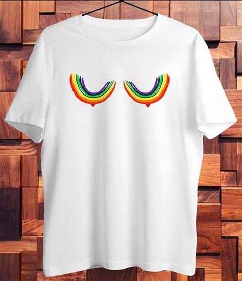Pride Rainbow Titties T Shirt Lesbian Princess Baby T Shirt Queer Pride Party Group Top Shirt