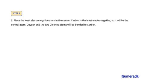 SOLVED: Draw the Lewis structure for COCl2 and show calculations. Give ...