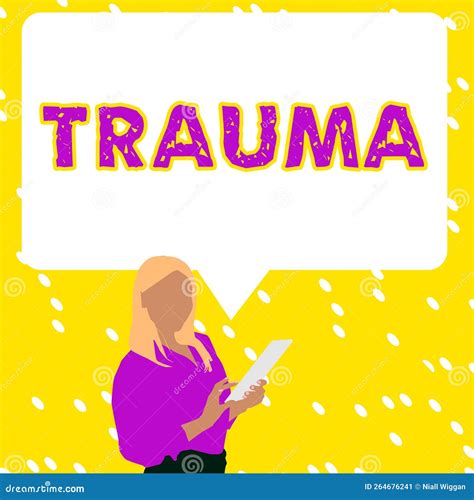 Text Showing Inspiration Trauma. Internet Concept Deeply Distressing or