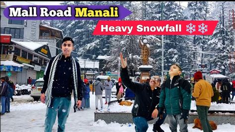 Manali Mein Snowfall Heavy Snowfall Delhi To Manali By Bus Laxmi