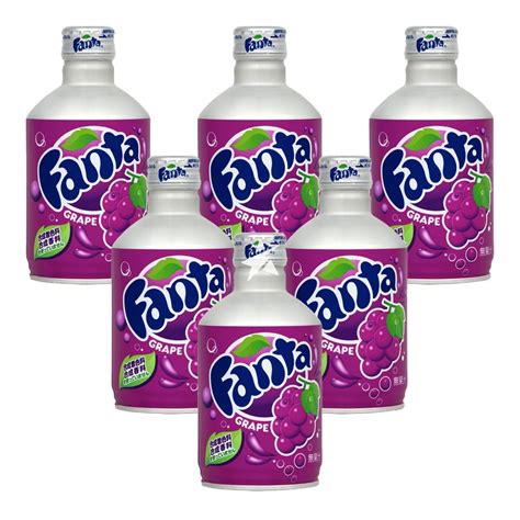 Coca Cola Fanta Grape Aluminium Bottle 300ml 6 Bottles Starry Kent